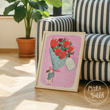 Lámina Un ramo para mamá - Niña