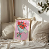 Lámina Un ramo para mamá - Niña y Niño