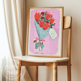 Lámina Un ramo para mamá - Niña y Niño