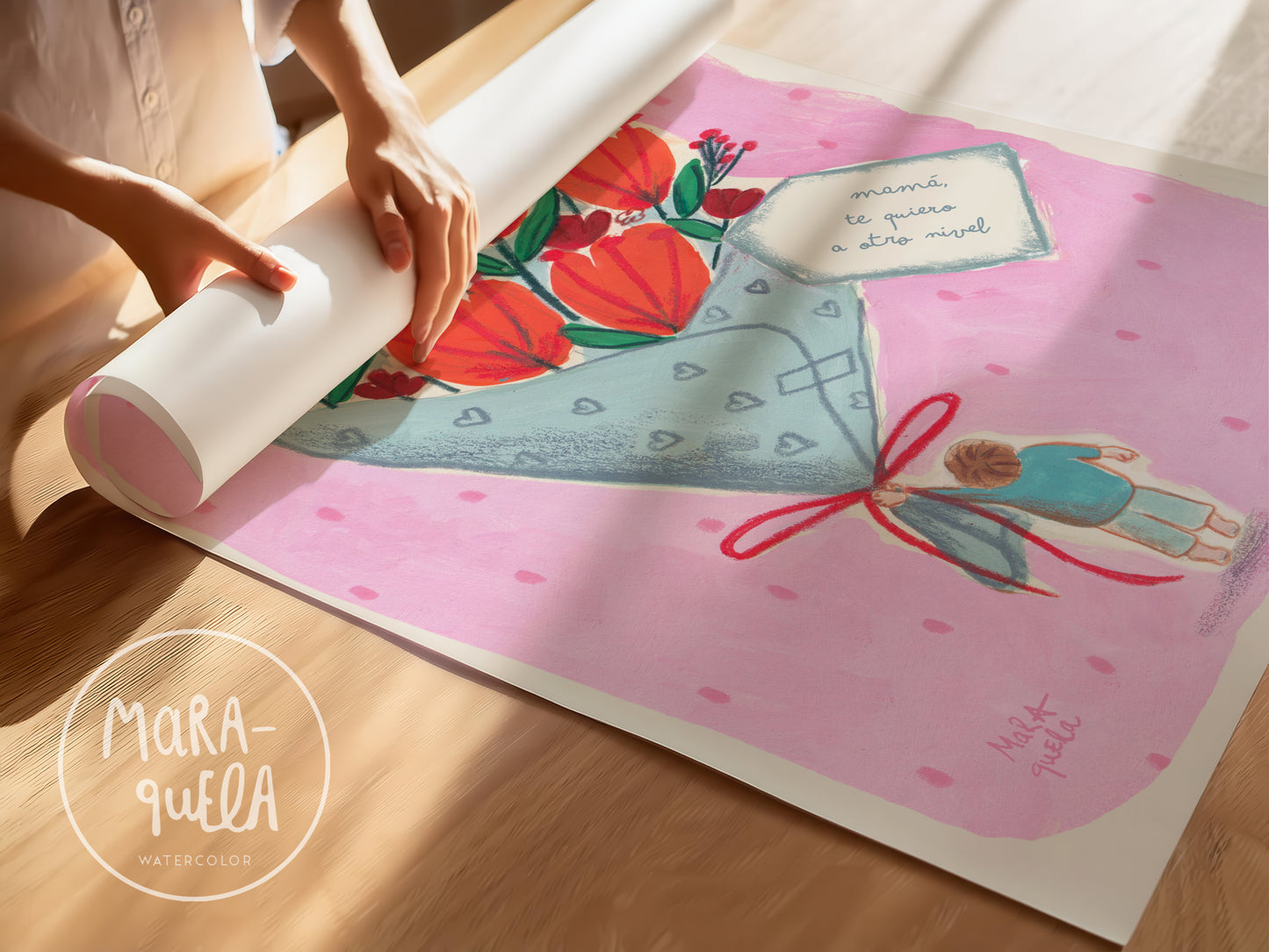 Lámina Un ramo para mamá - Niño