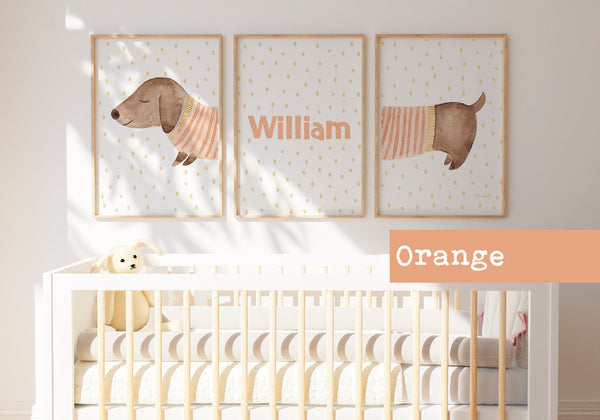 perro salchicha para la decoración infantil