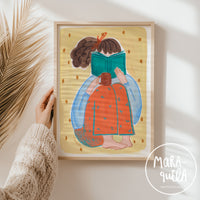 Lámina Mujer Leyendo