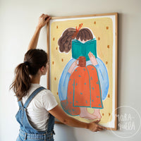 Lámina Mujer Leyendo