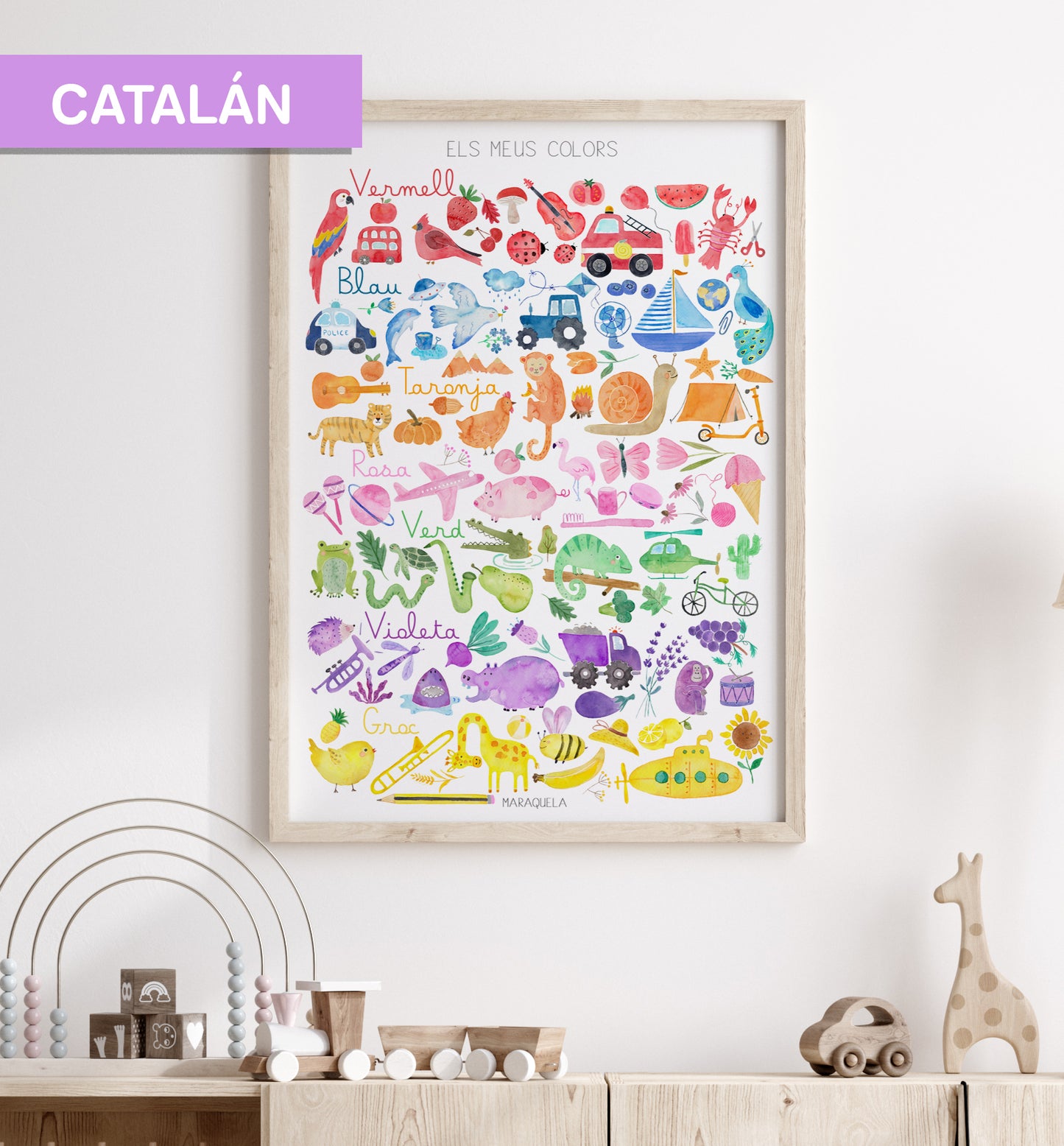 Lámina Els meus Colors en CATALÁN