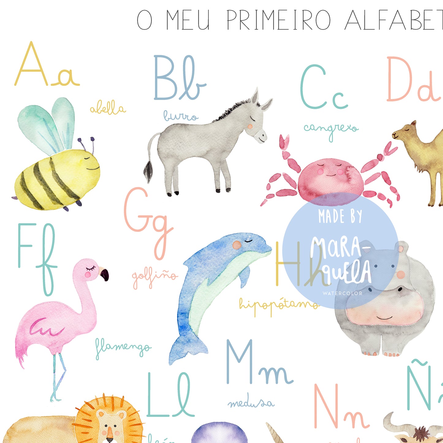 detalle 1 del alfabeto gallego