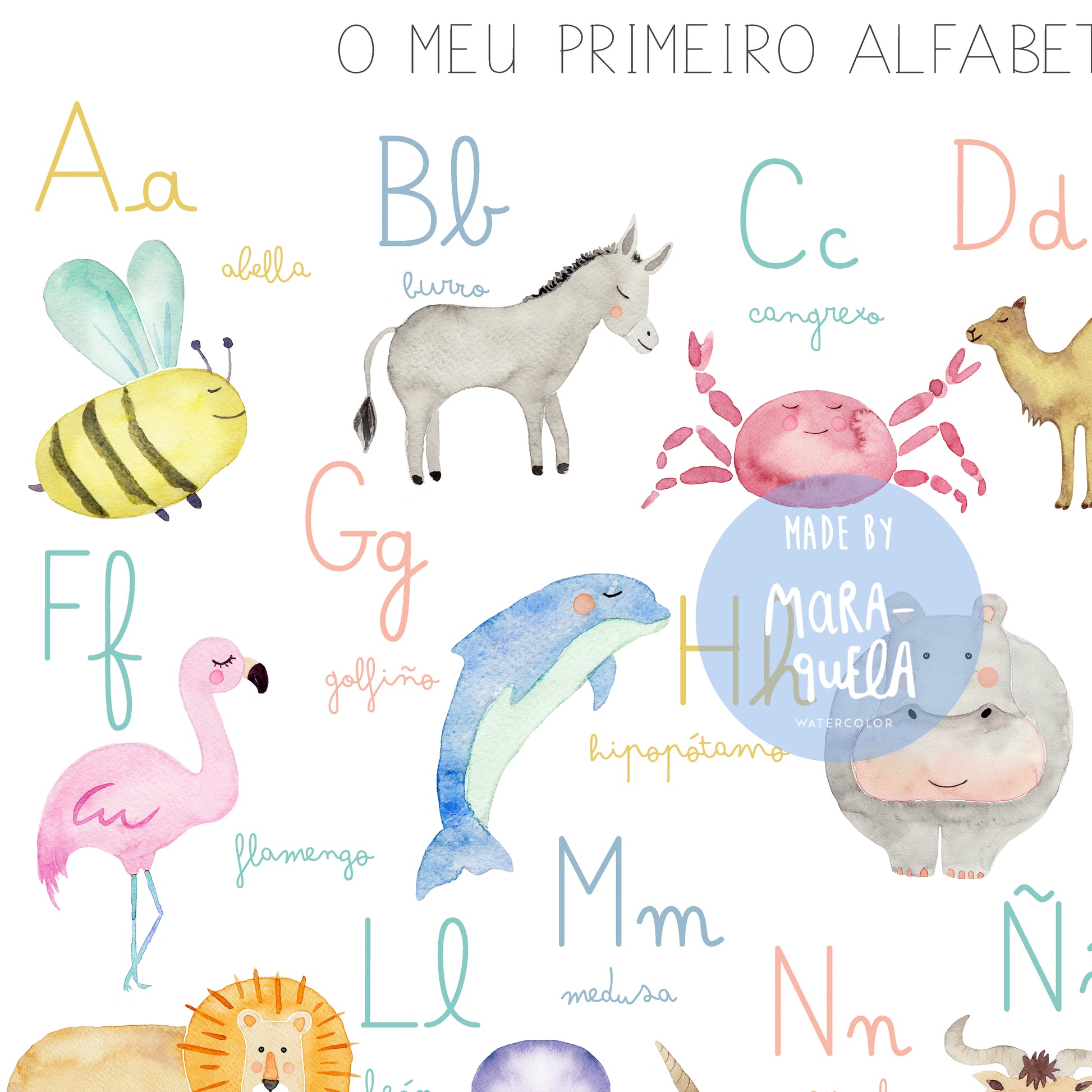 detalle 1 del alfabeto gallego