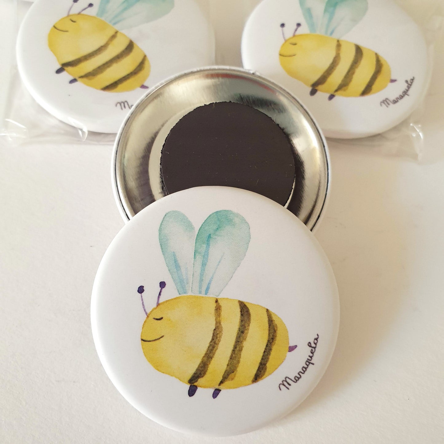 Abeja - Imán ilustrado