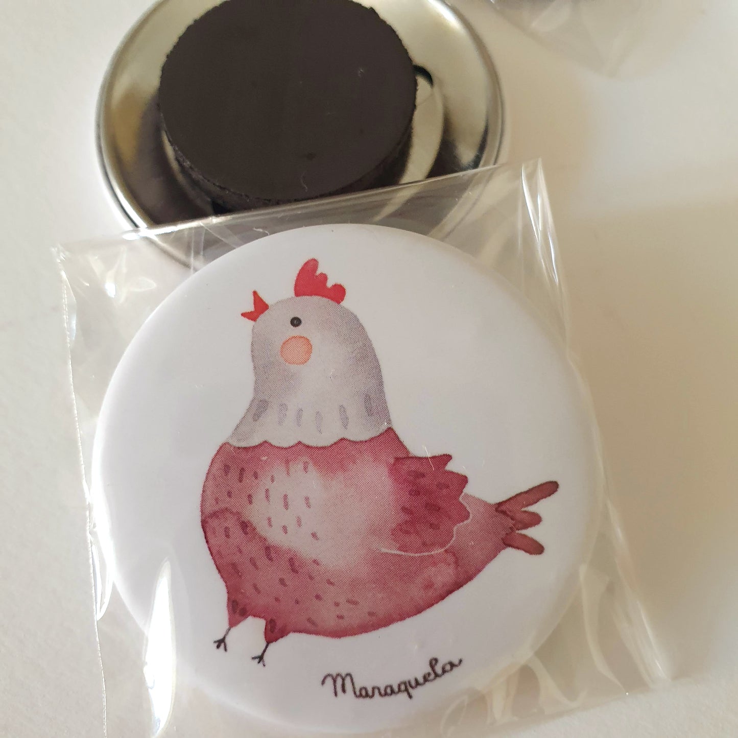 Gallina - Imán ilustrado