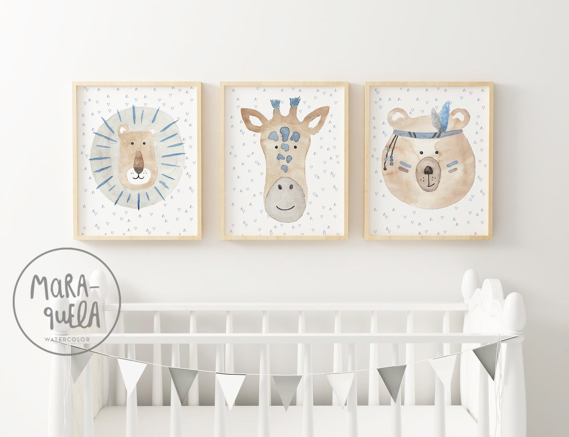 set láminas infantil azul