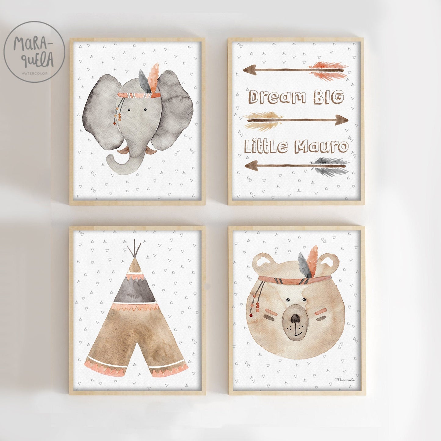 Set Elefante Dante - CORAL