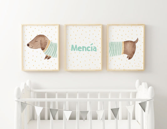 Set Perro Sancho - VERDE MENTA