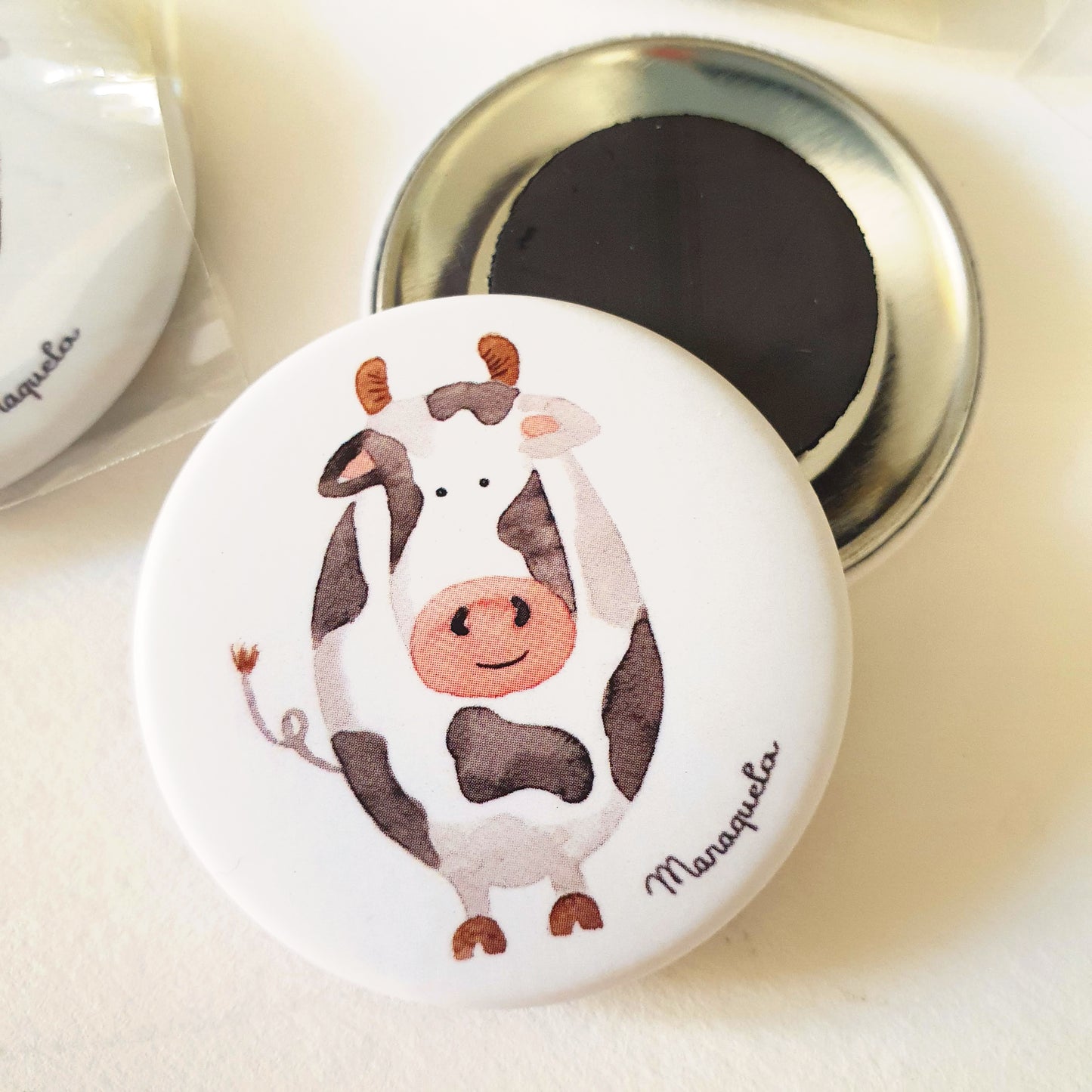 Vaca - Imán ilustrado